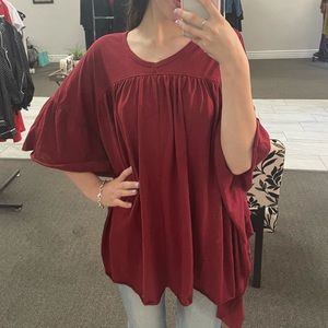 Flowy Maroon Top